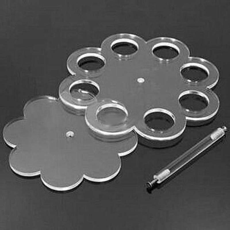 8個(gè)展位梅花型亞克力冰淇淋展示架